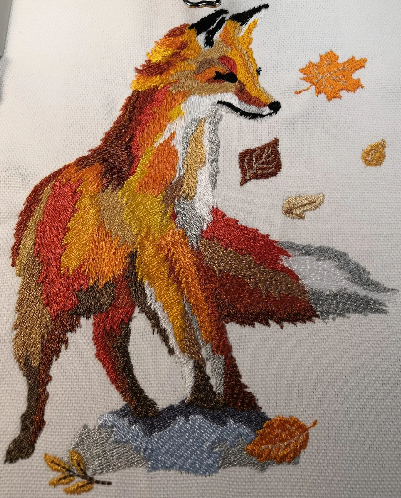 Autumn Fox by Stickzebra as emborado Design of the Month for September 2026