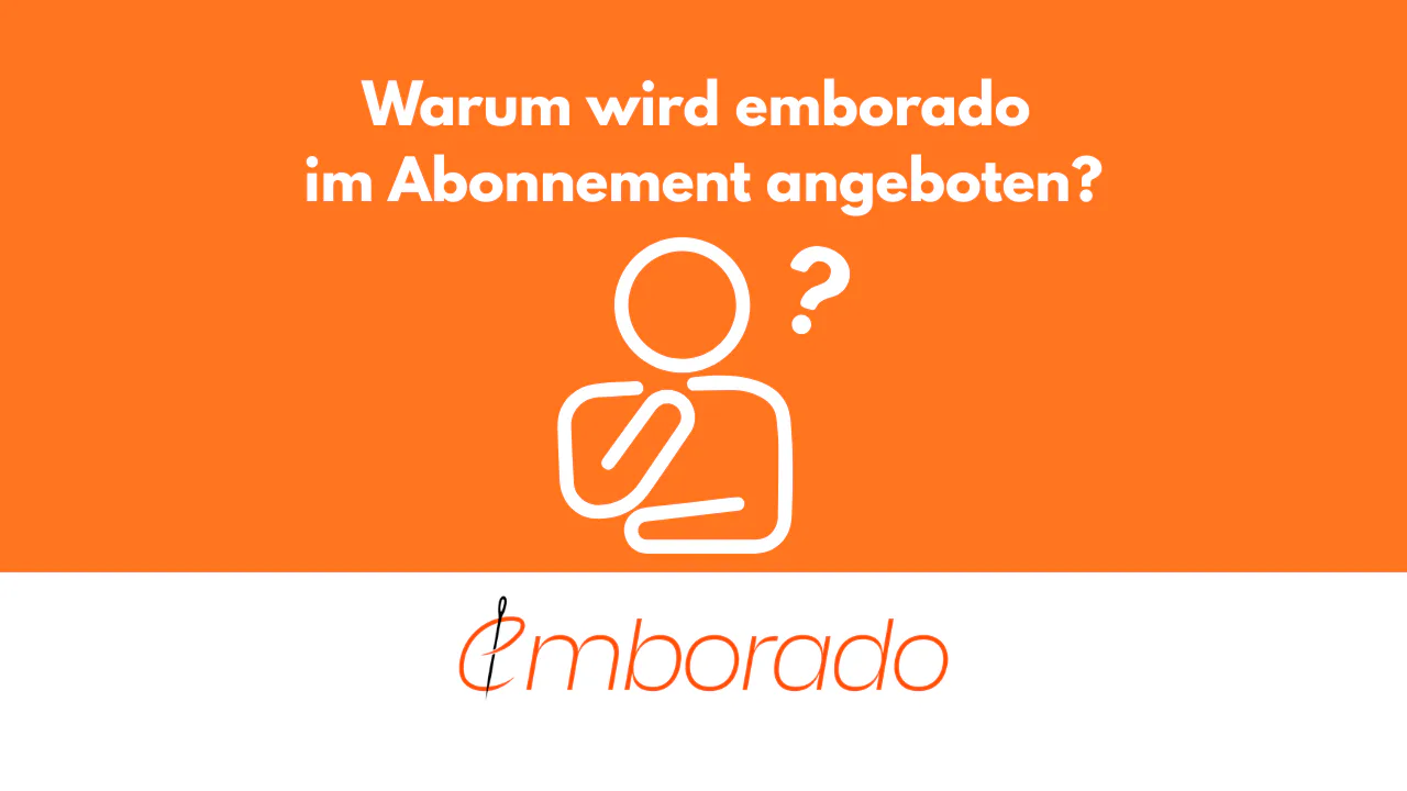 Why emborado is only available as a subscription and not as a one-time purchase
