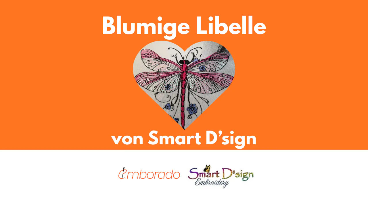Free Embroidery Design: Elegant Dragonfly by Smart D’sign