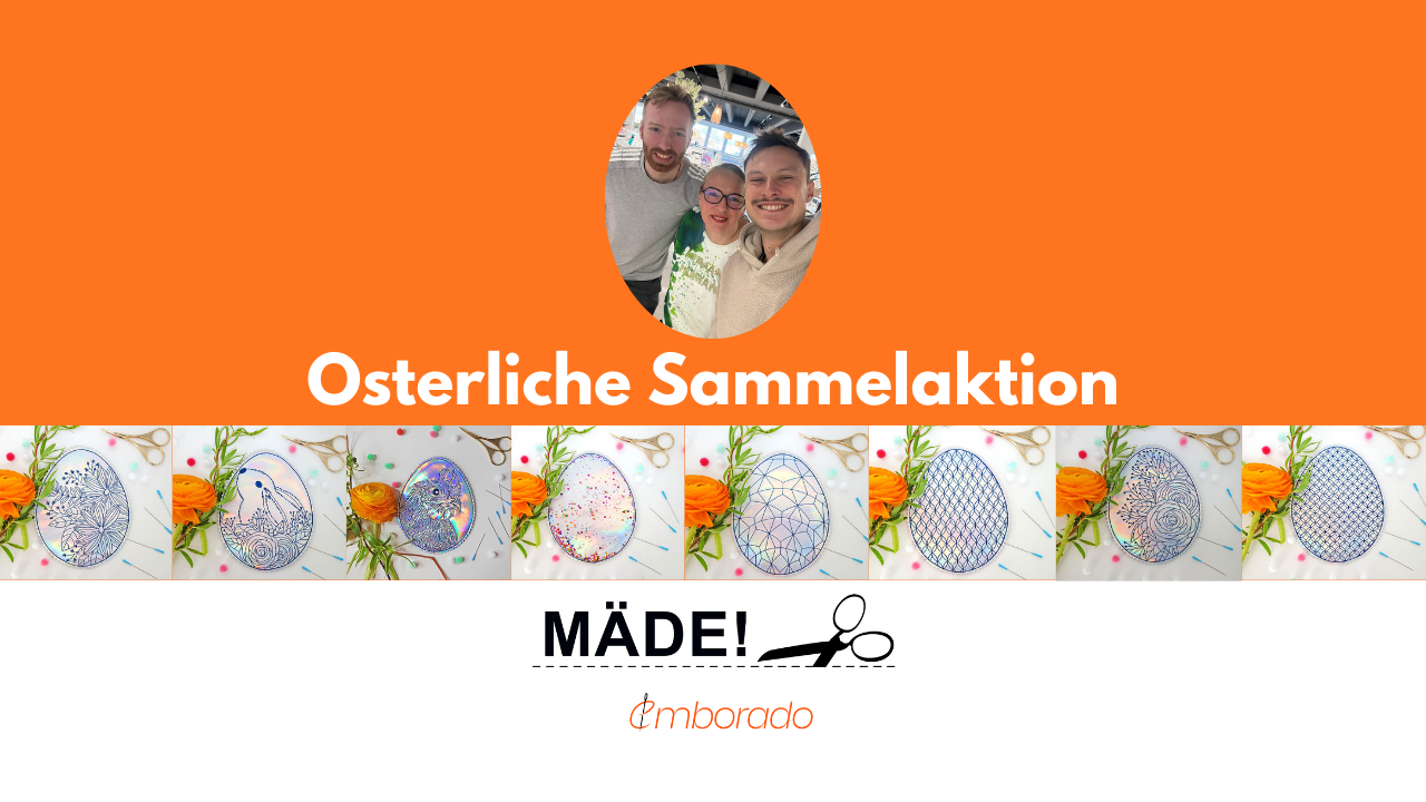 Free Easter Mug Rug Embroidery Files: 8 Days – 8 Designs by Mäde!