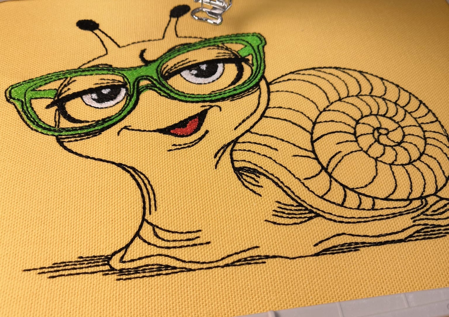 Glotzilla embroidery design by DIY Mibimo