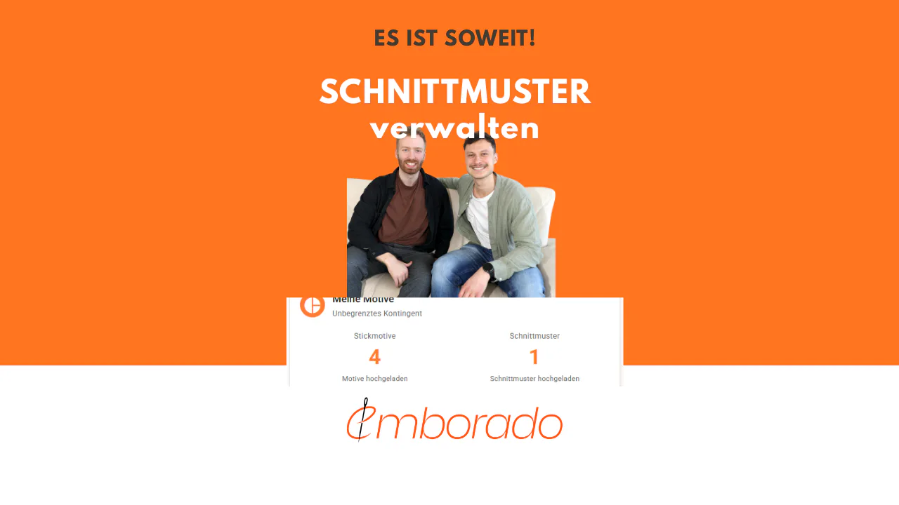 Digitale Schnittmuster verwalten mit emborado: mehr Ordnung für deine Nähprojekte