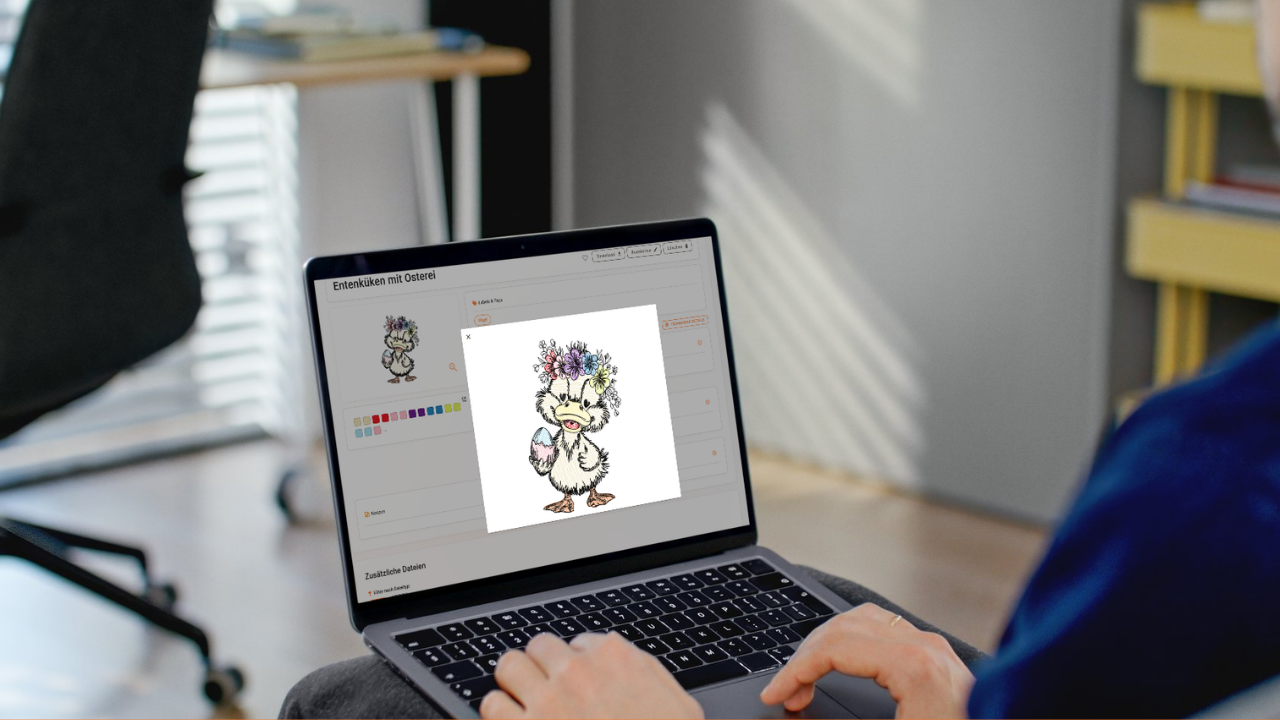 Vorschaubilder von Stickdateien in emborado